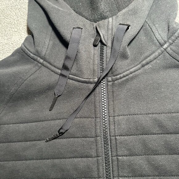 LULULEMON Fleece Be True Hoodie Jacket Womens 8 Black Full Zip - Picture 4 of 12